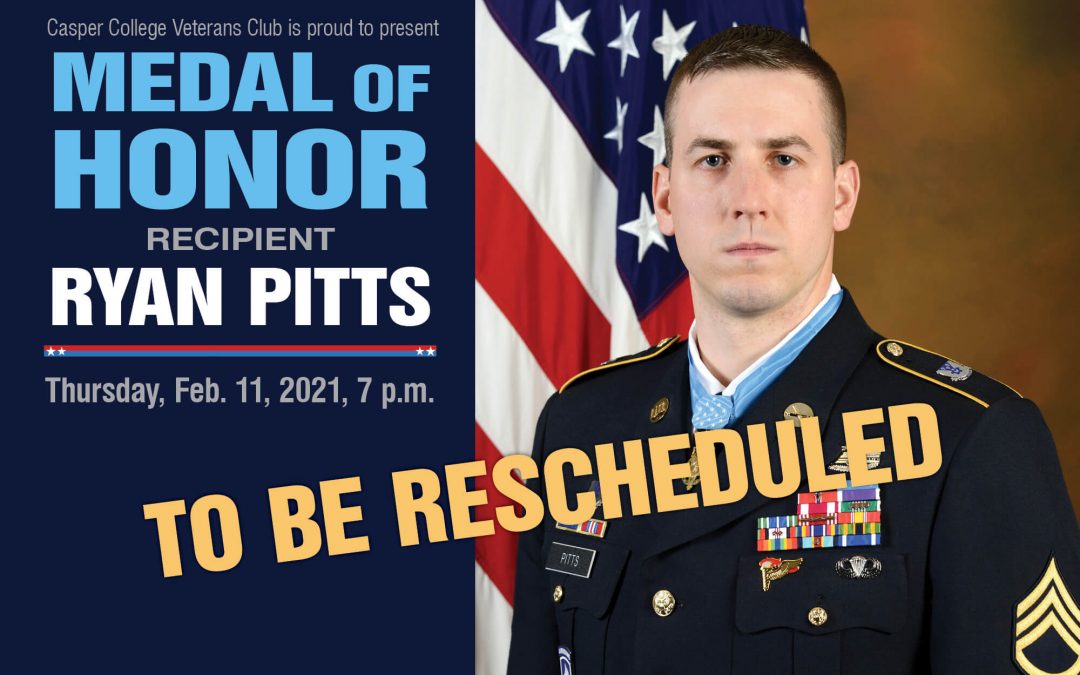 Ryan Pitts event canceled; to be rescheduled