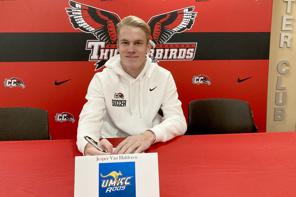 Photograph of Casper College Men's Soccer player Jesper Van Halderen.