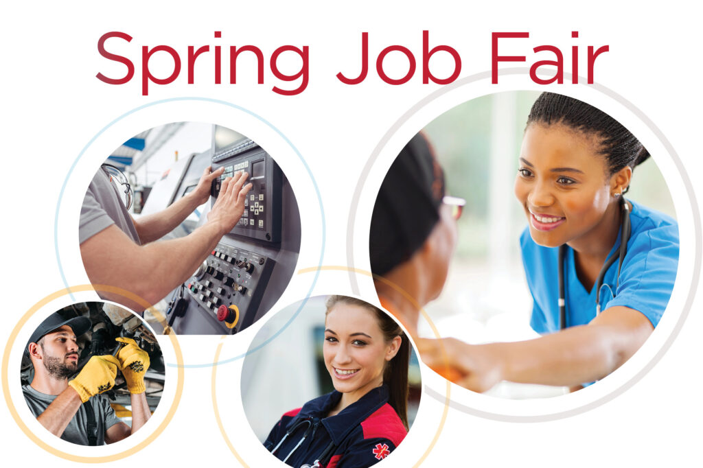 Image for spring 2024 job fair press release.
