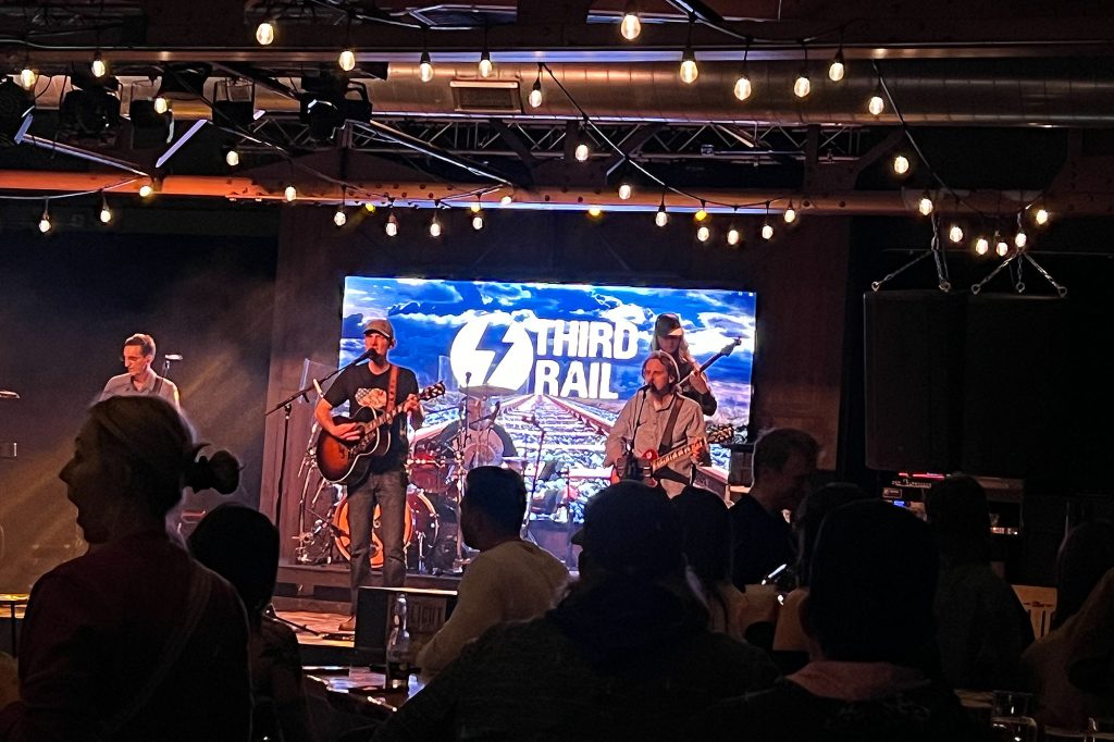 Photo of band Third Rail for Third Rail press release.