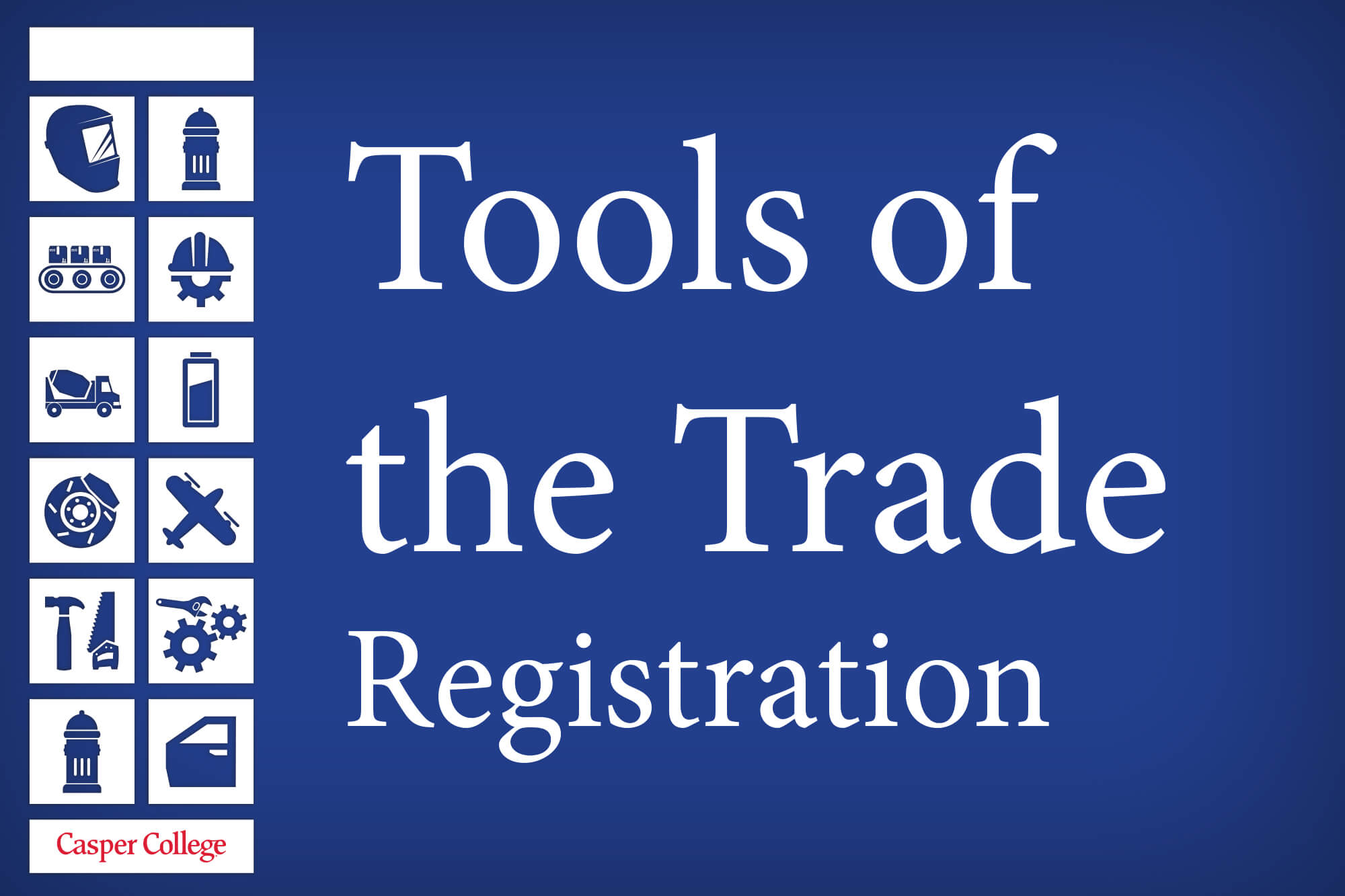 Image for "Tools of the Trade" press release.