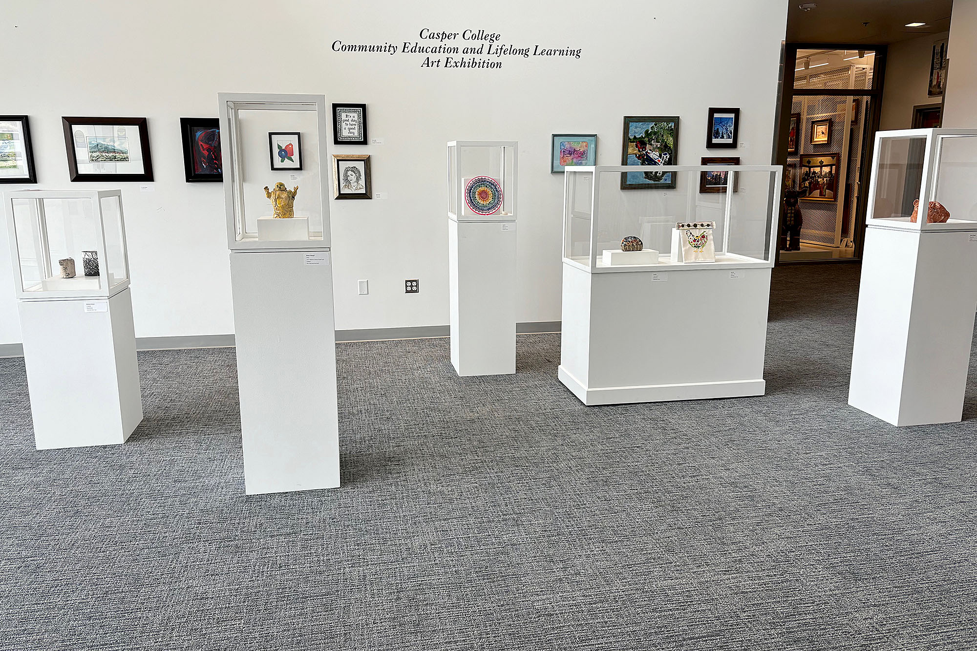 Photo of the Casper College Community Art Exhibition, August 2024.