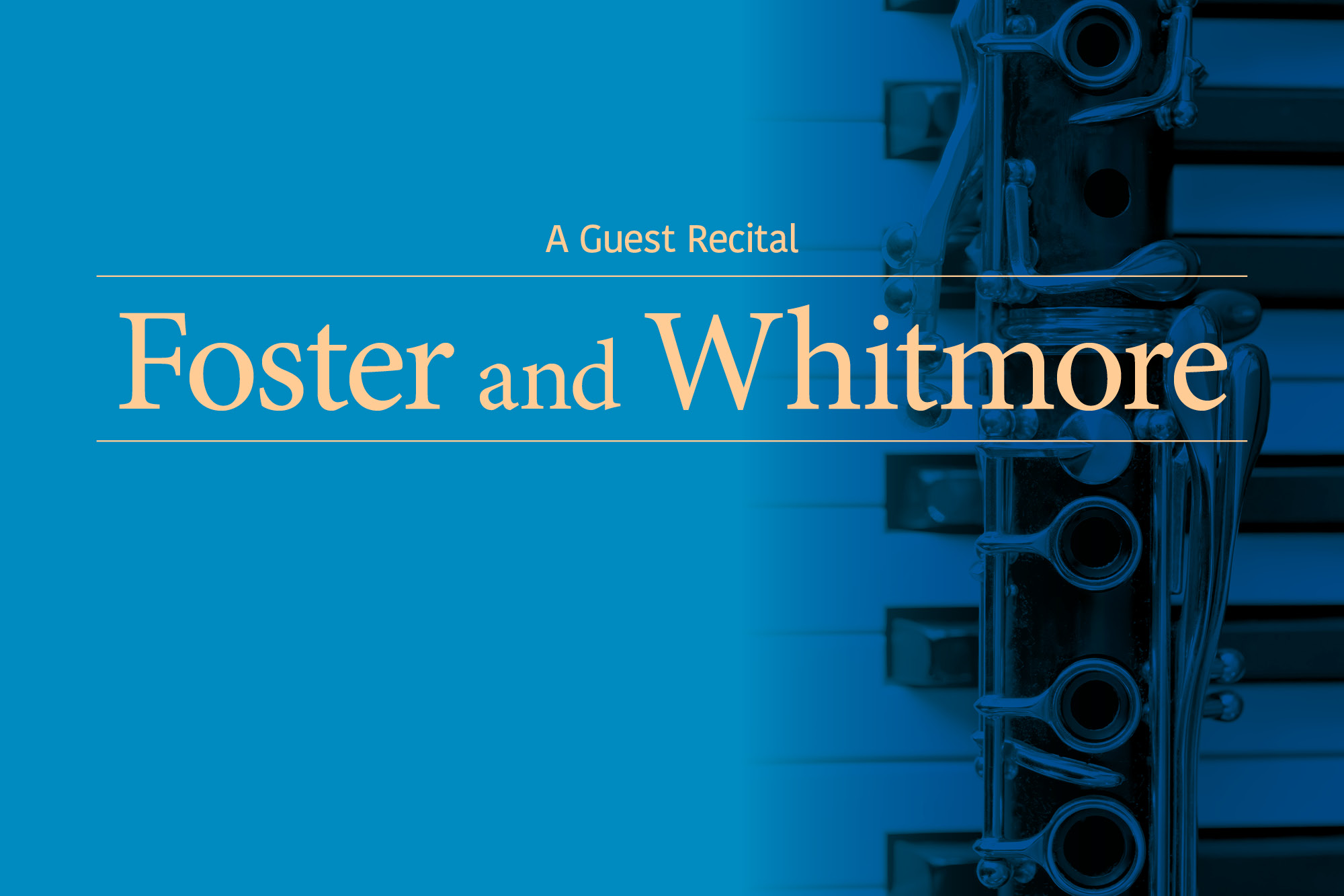 Illustration for Foster and Whitman recital press release.