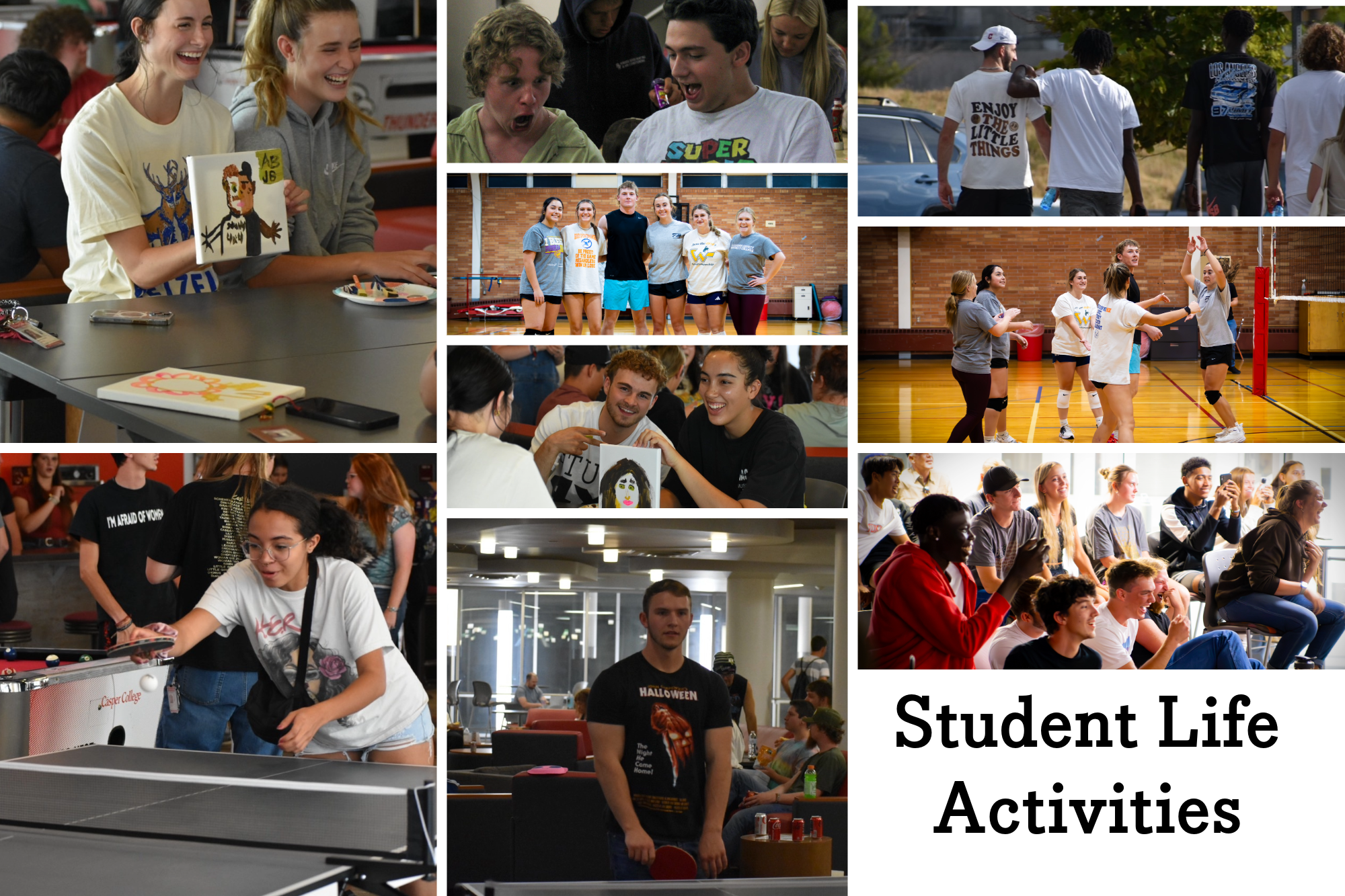 student activities photo collage 