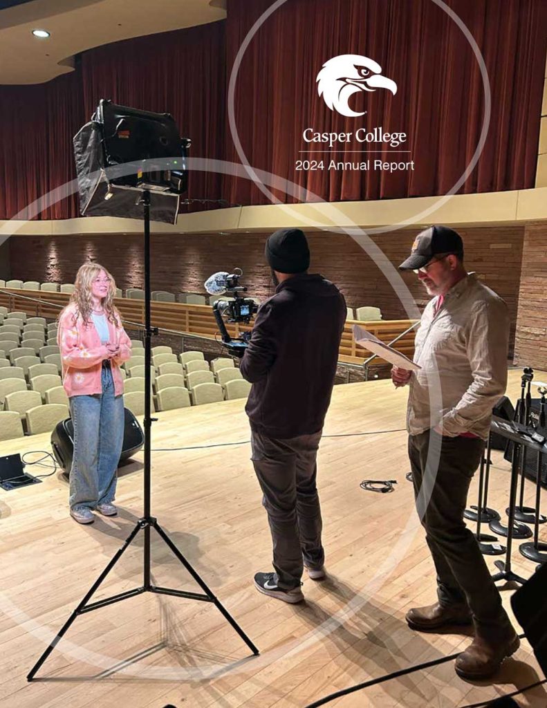 casper college live filming session 2024 annual report cover