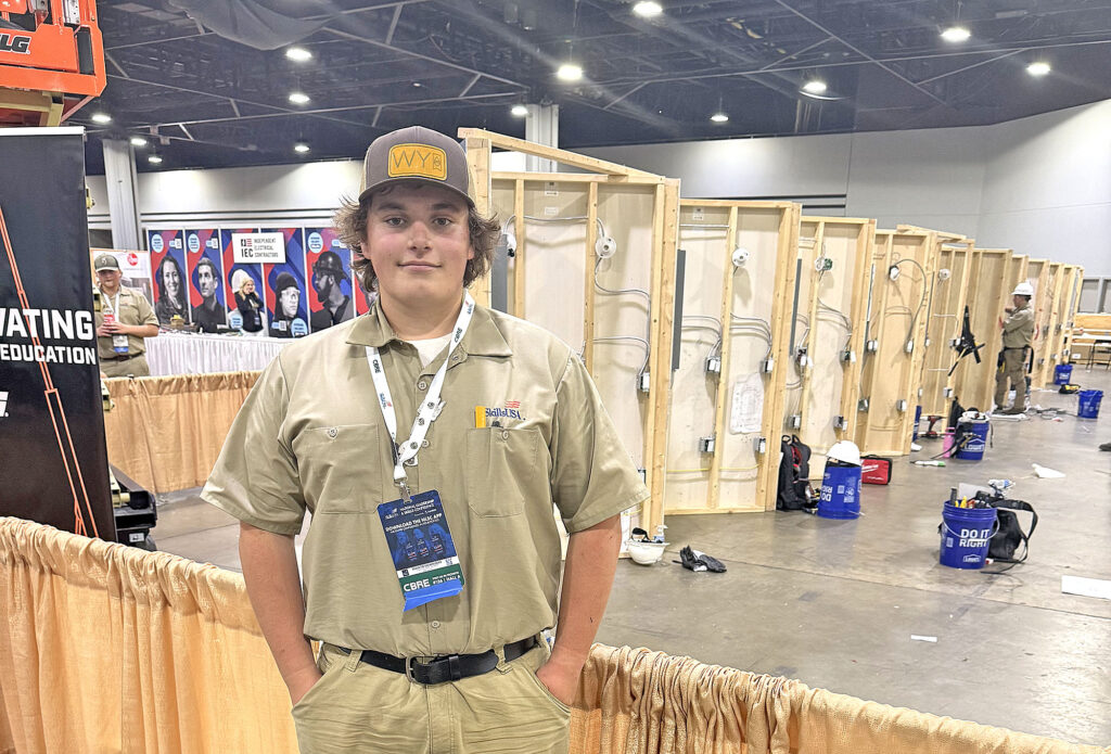 Photo of Michael Baker who competed at the high school level at at the 2025 SkillsUSA National Leadership and Skills Conference in Atlanta.