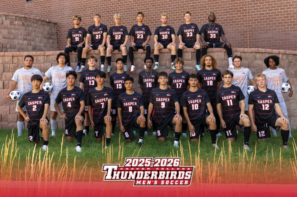 Team photo of Casper College Men's Soccer for the 2025-2026 season.
