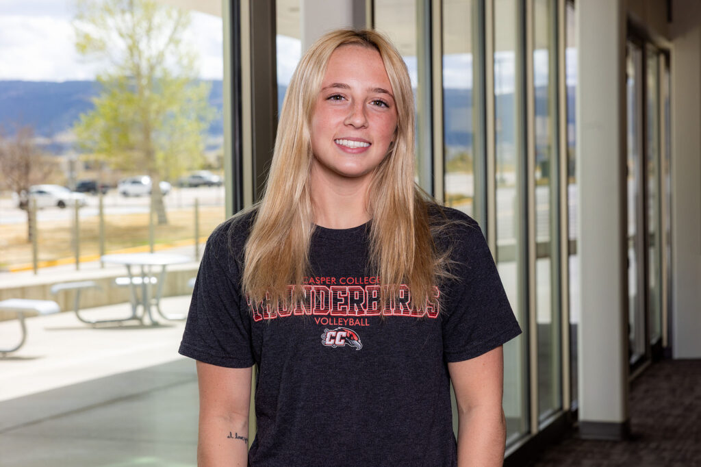 Makenna Lorenzen, Casper College 2026 graduation speaker and volleyball player.
