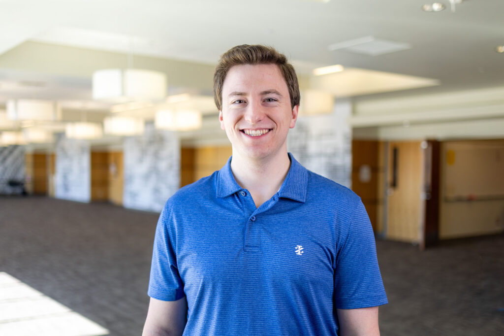 Casper College student Jeremy Solko poses for a portrait after being named the 2026 Jon E. Brady Award in Political Study winner. (Casper College/Zach Nagy photo)