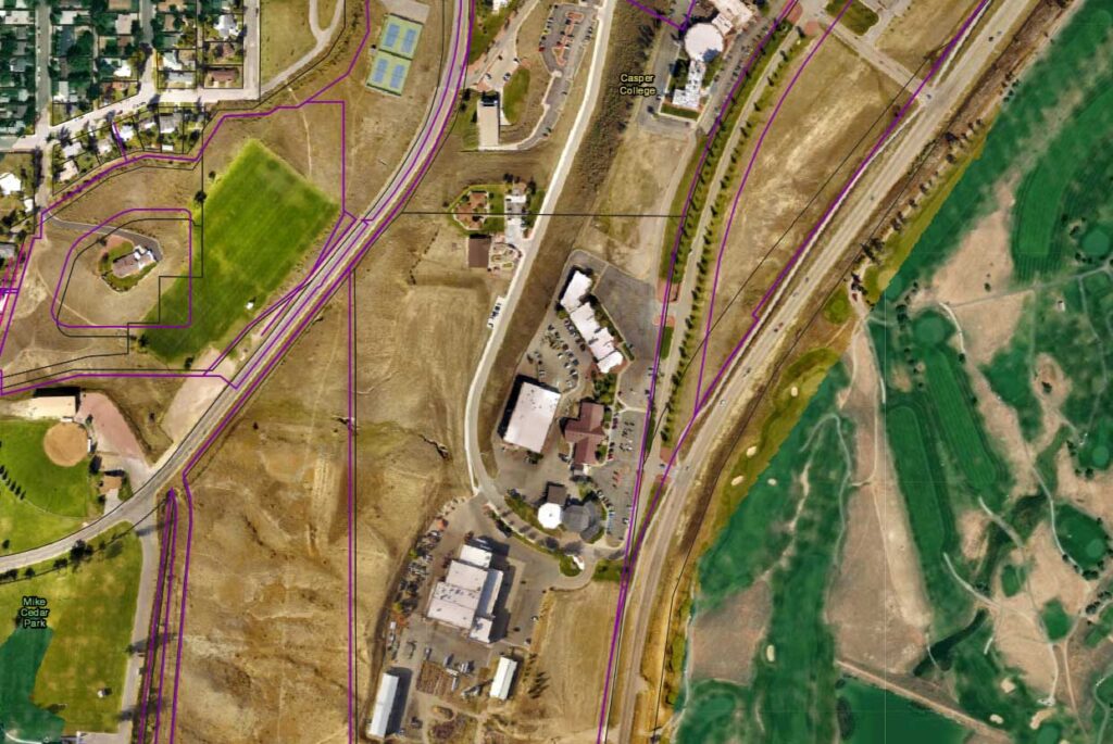 GIS map of casper college